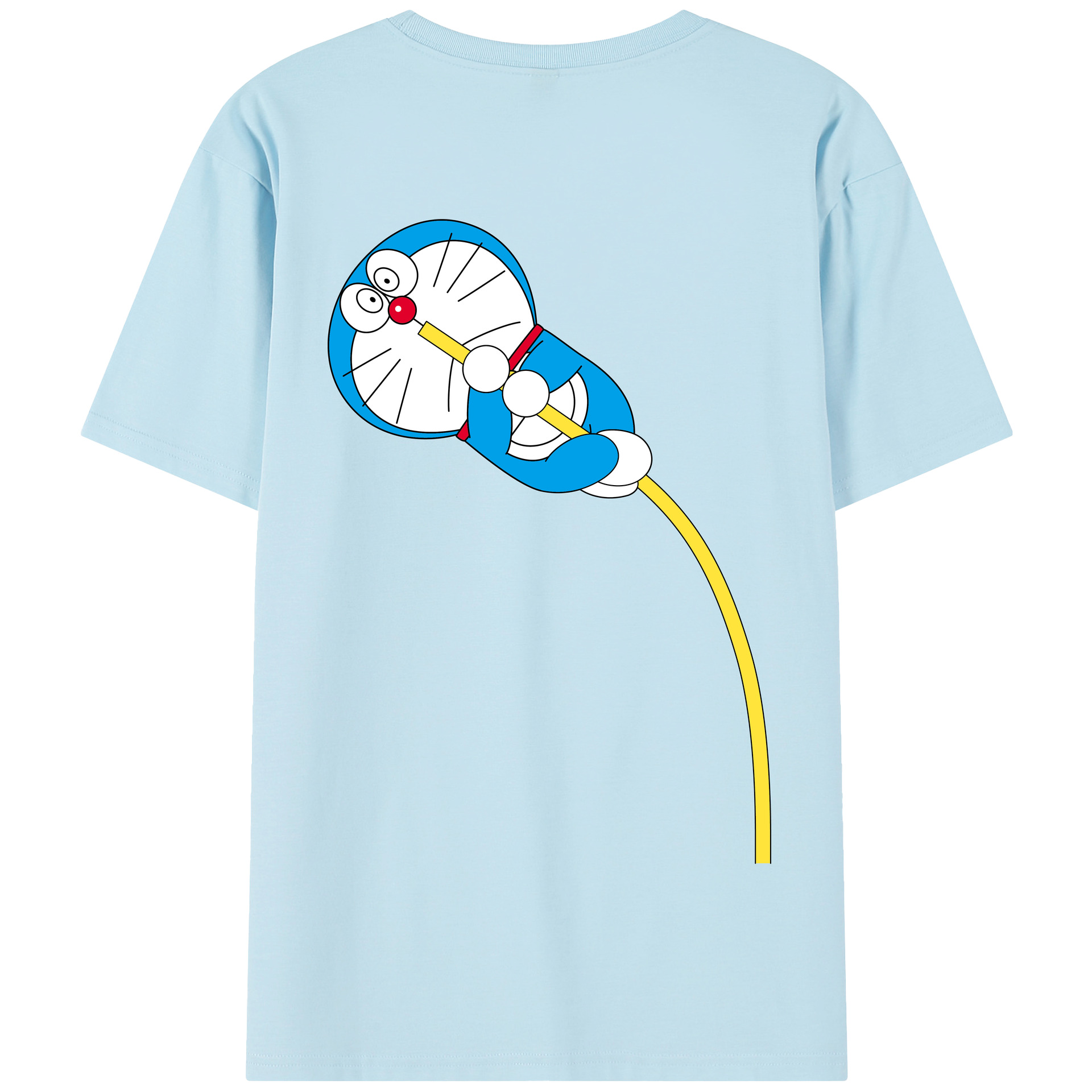 （画像用） ドラえもん Doraemon 綿100％半袖Tシャツ（背面プリント）